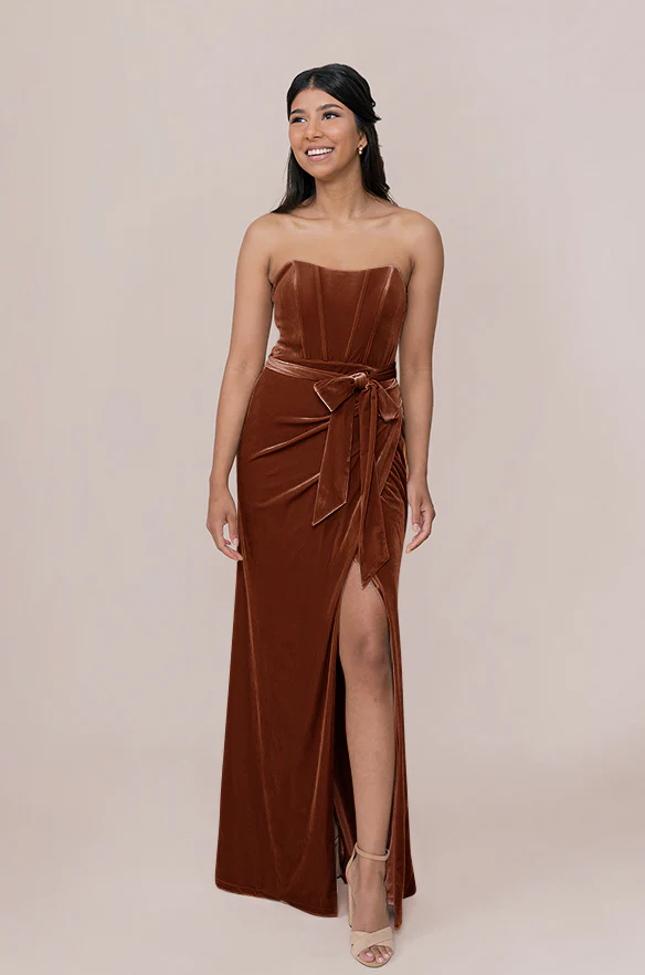 Amara Velvet Dress | Made To Order - Image 24