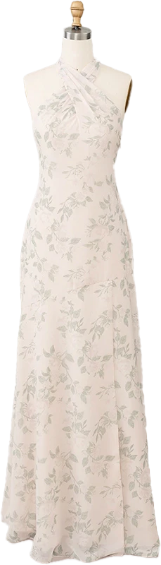 Athena Chiffon Floral Print Dress | Made To Order - Image 31