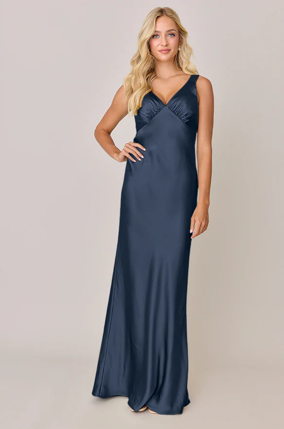 Audrey Satin Dress | Made To Order - Image 129