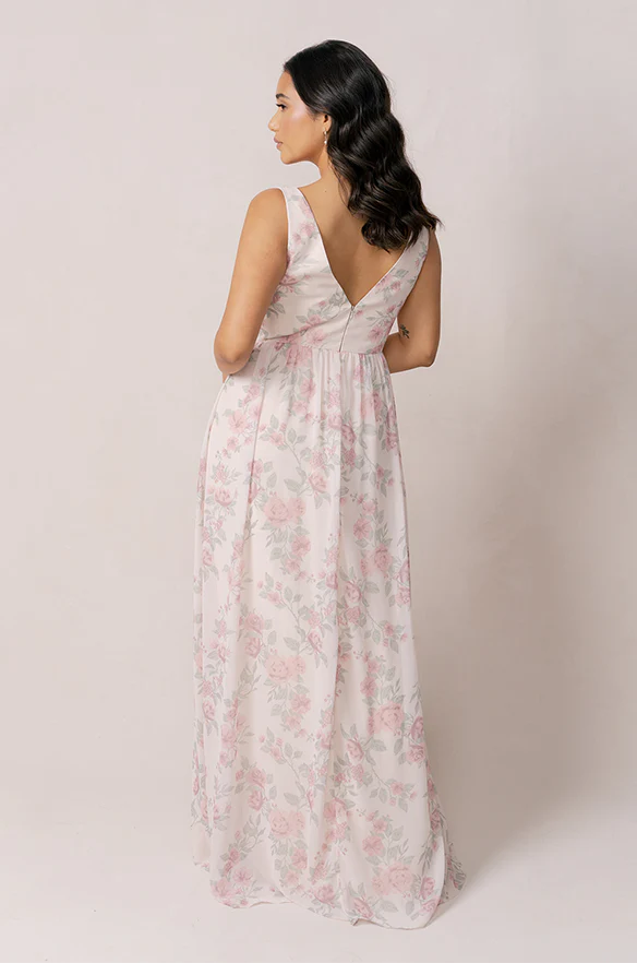 Bowie Chiffon Floral Print Dress | Made To Order - Image 22