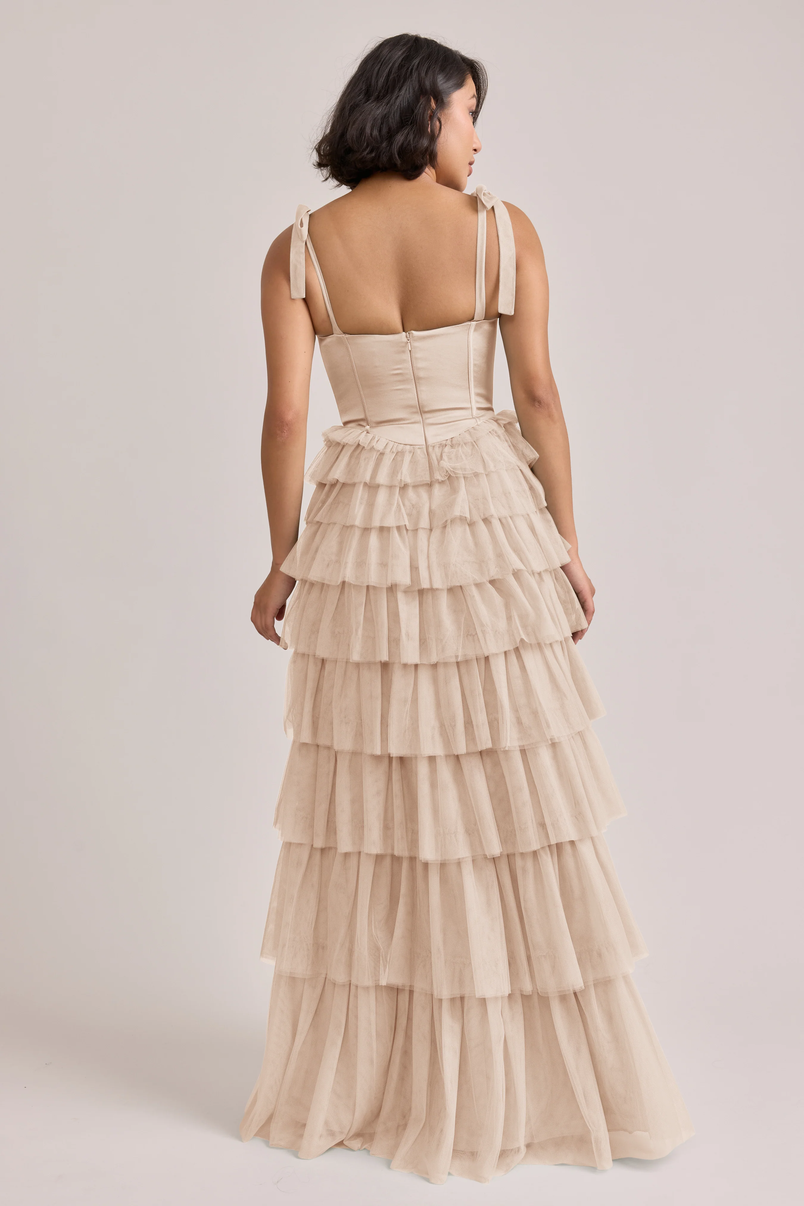 Charlotte Satin + Tulle Dress | Made To Order - Image 55