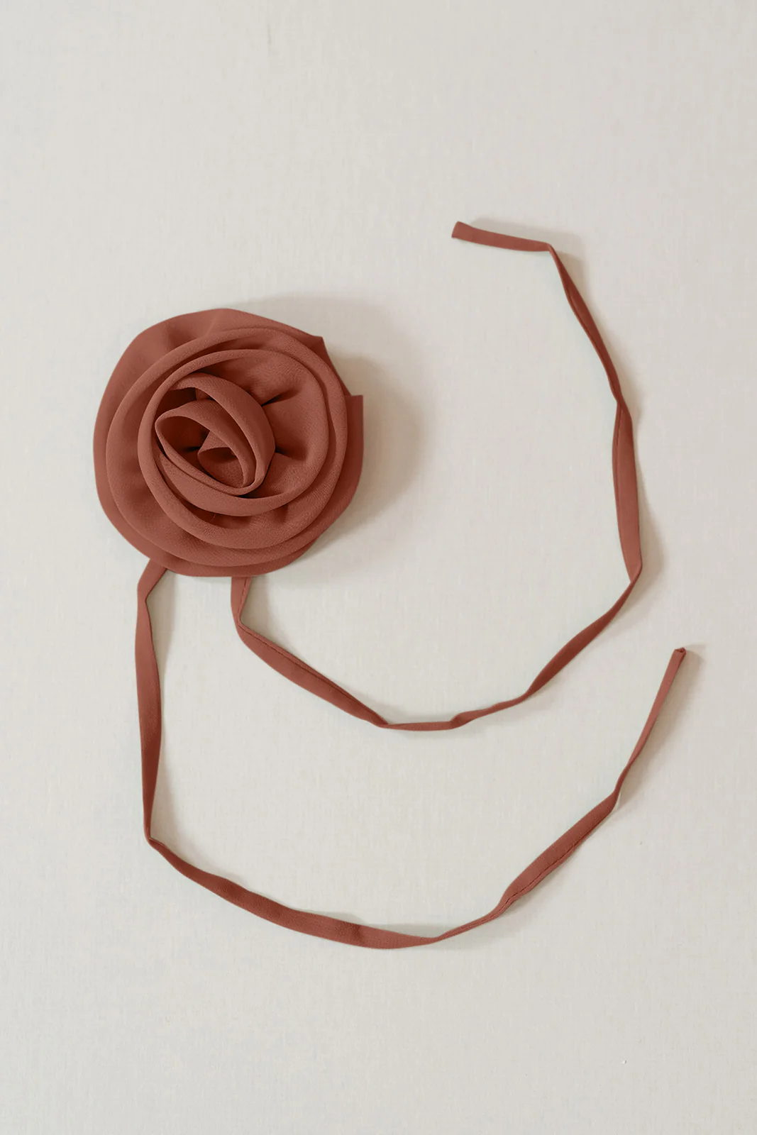 Chiffon Rose Neck Tie | Made To Order - Image 7