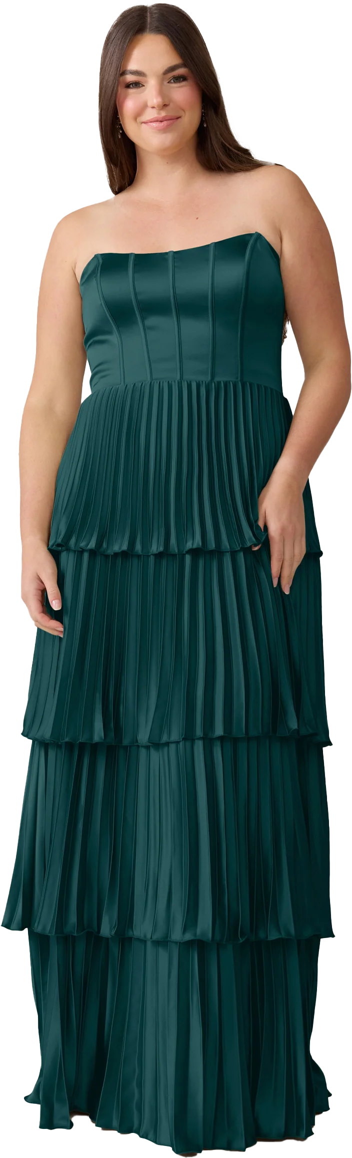 Collins Satin Pleated Dress | Made To Order - Image 108