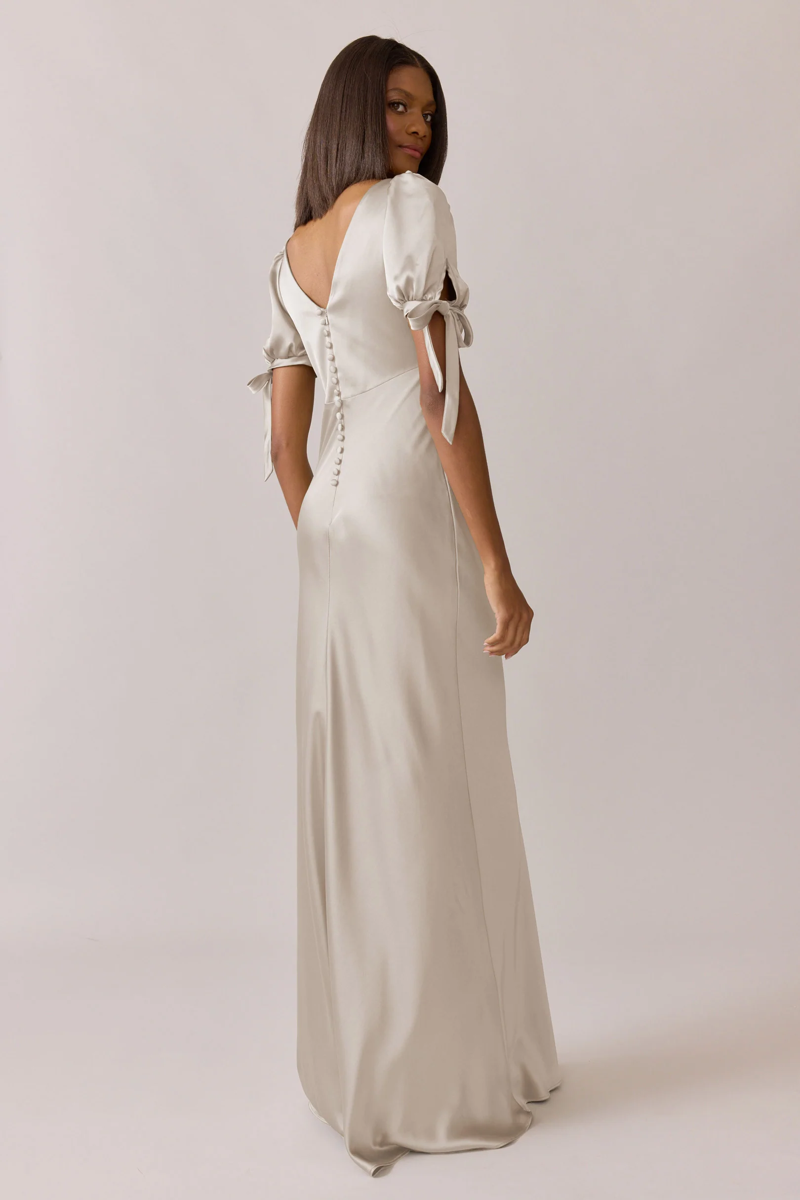 Daisy Satin Dress | Made To Order - Image 64