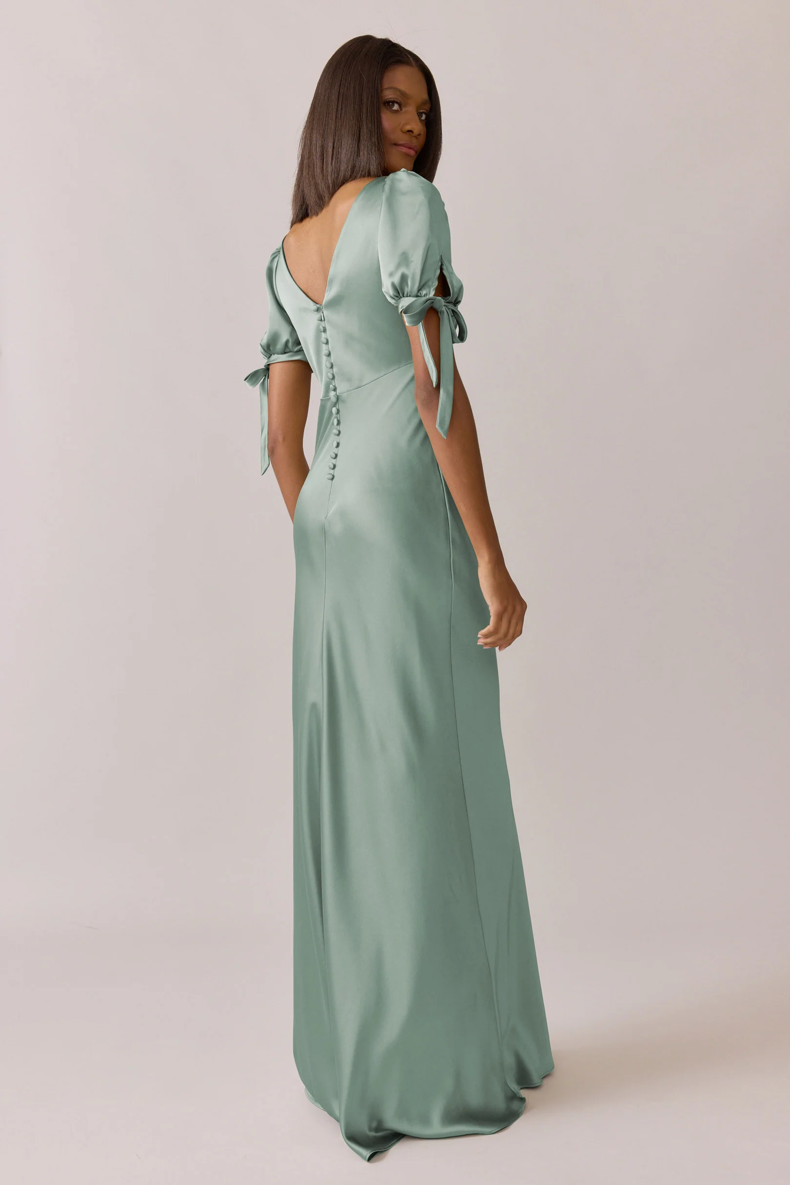 Daisy Satin Dress | Made To Order - Image 70