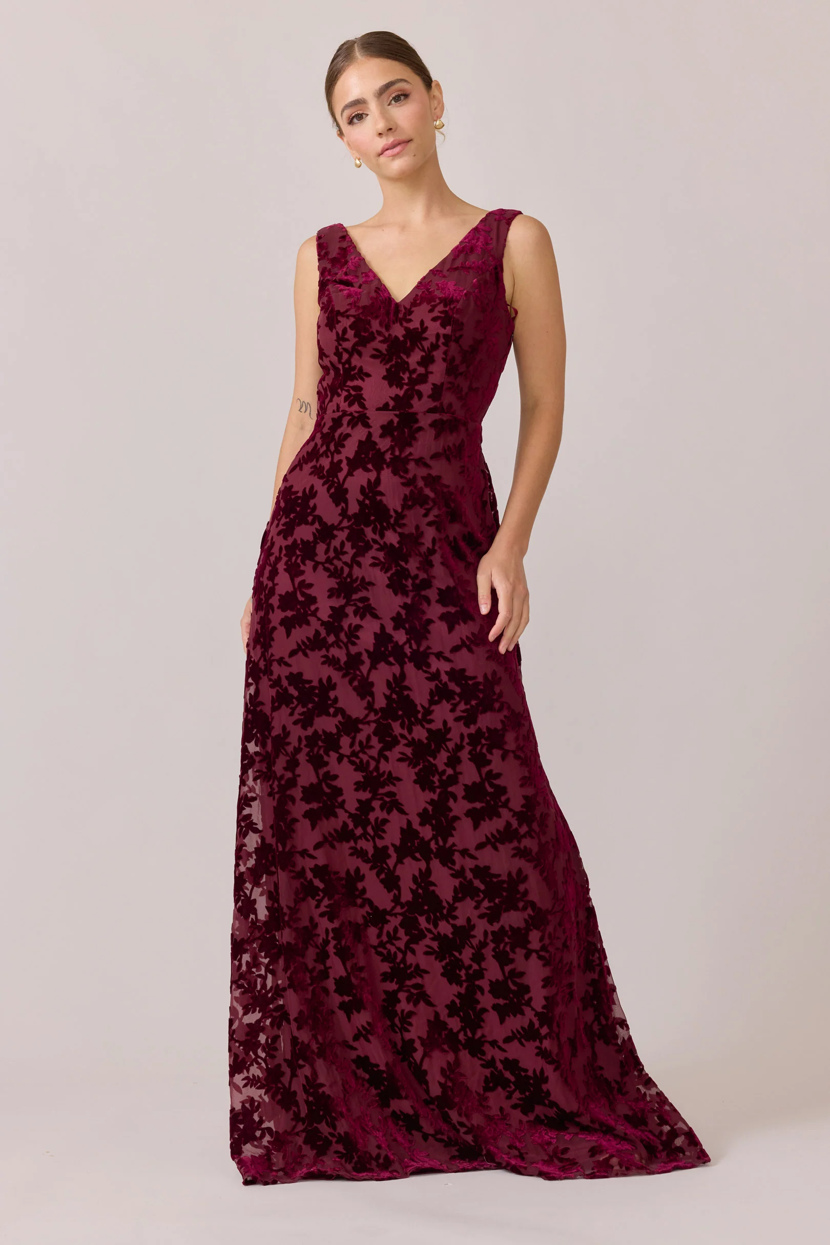 Dakota Floral Burnout Velvet Dress | Made To Order - Image 41