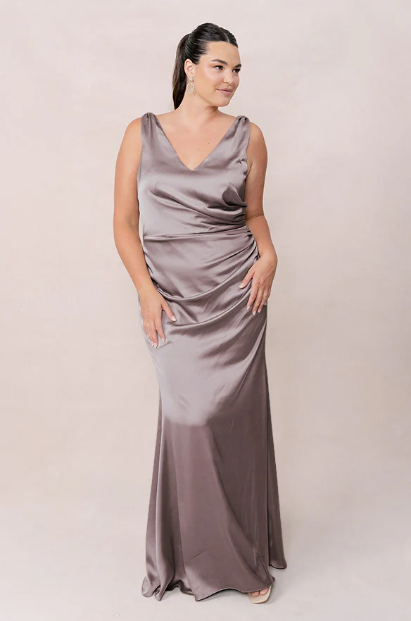 Dawson Satin Dress | Made To Order - Image 136