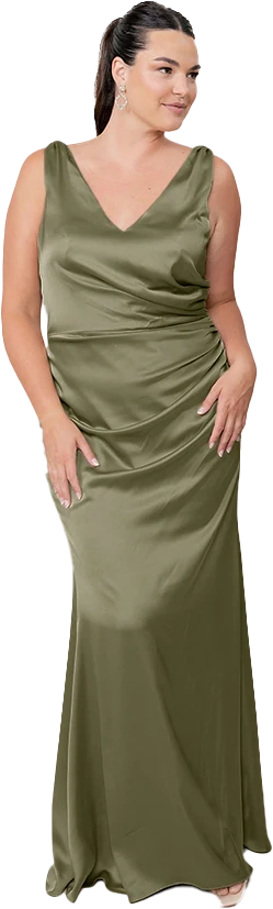 Dawson Satin Dress | Made To Order - Image 40