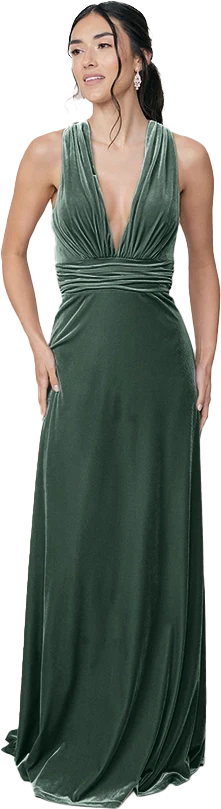 Dylan Velvet Dress | Made To Order - Image 24