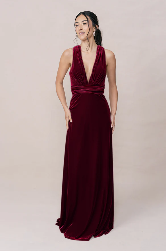 Dylan Velvet Dress | Made To Order - Image 34