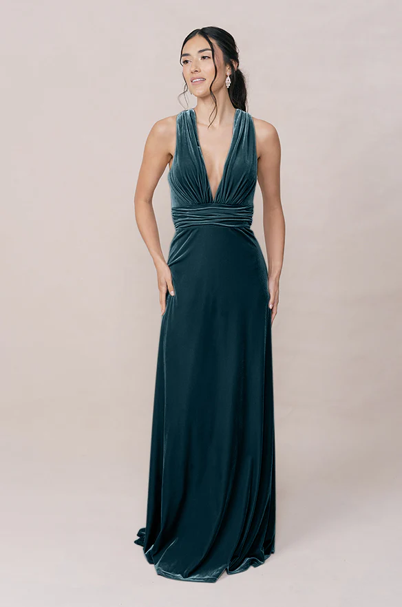 Dylan Velvet Dress | Made To Order - Image 40