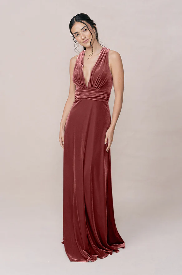 Dylan Velvet Dress | Made To Order - Image 44