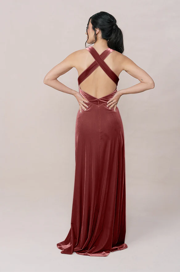 Dylan Velvet Dress | Made To Order - Image 45