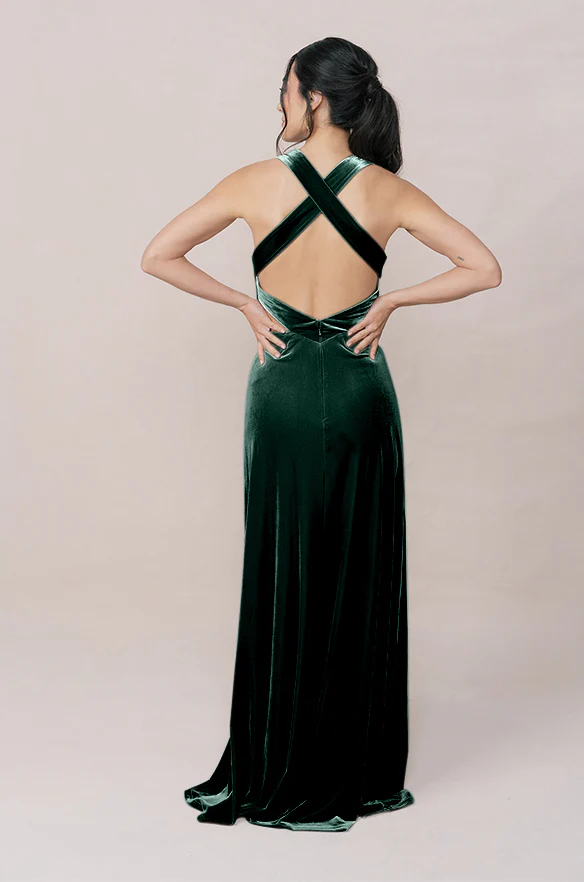 Dylan Velvet Dress | Made To Order - Image 47