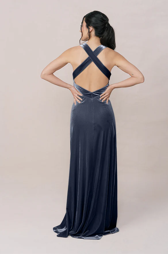 Dylan Velvet Dress | Made To Order - Image 51