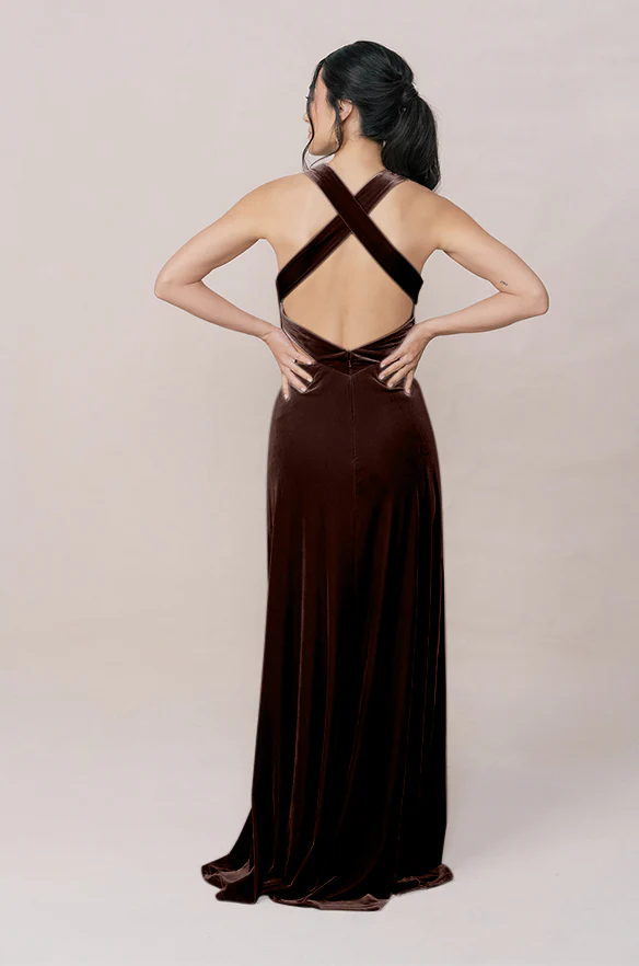 Dylan Velvet Dress | Made To Order - Image 53