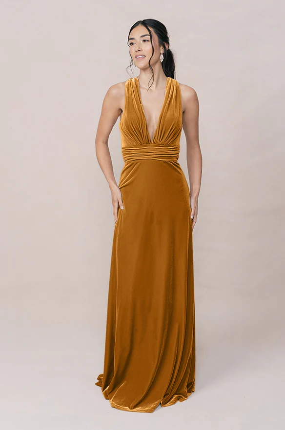 Dylan Velvet Dress | Made To Order - Image 54