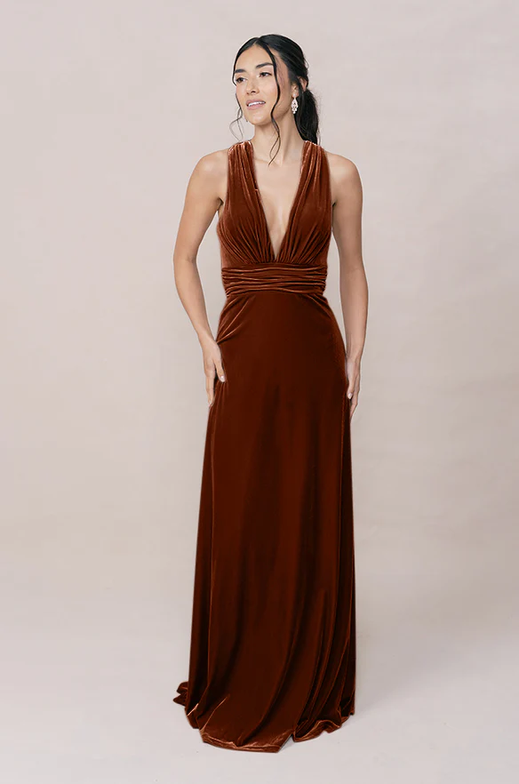 Dylan Velvet Dress | Made To Order - Image 68