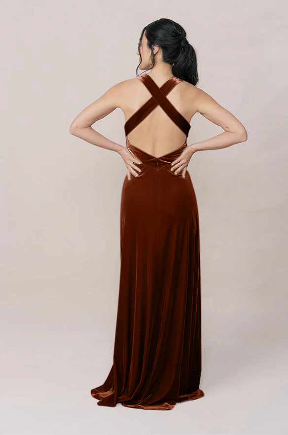 Dylan Velvet Dress | Made To Order - Image 69