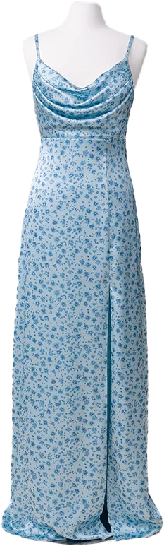 Ember Satin Floral Print Dress | Made To Order - Image 49