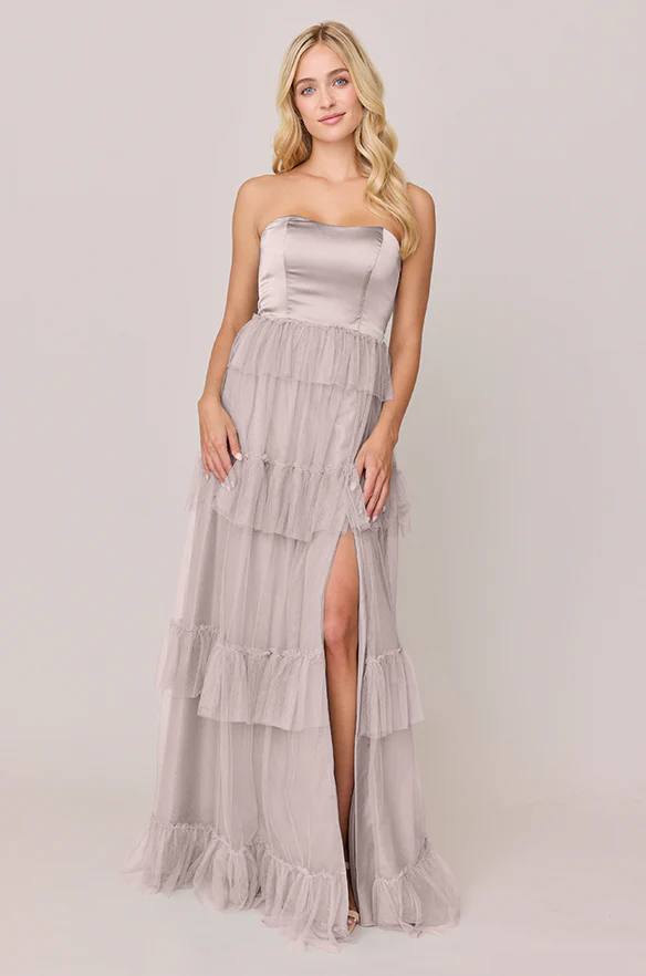Frankie Convertible Satin + Tulle Dress | Made To Order - Image 42