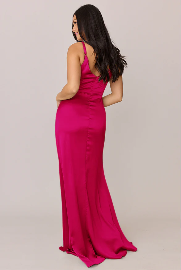 Giada Satin Dress | Made To Order - Image 49
