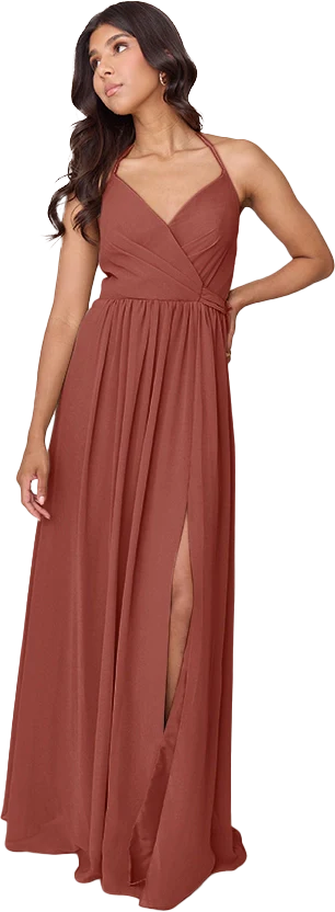 Hannah Chiffon Faux Wrap Dress | Made To Order - Image 14