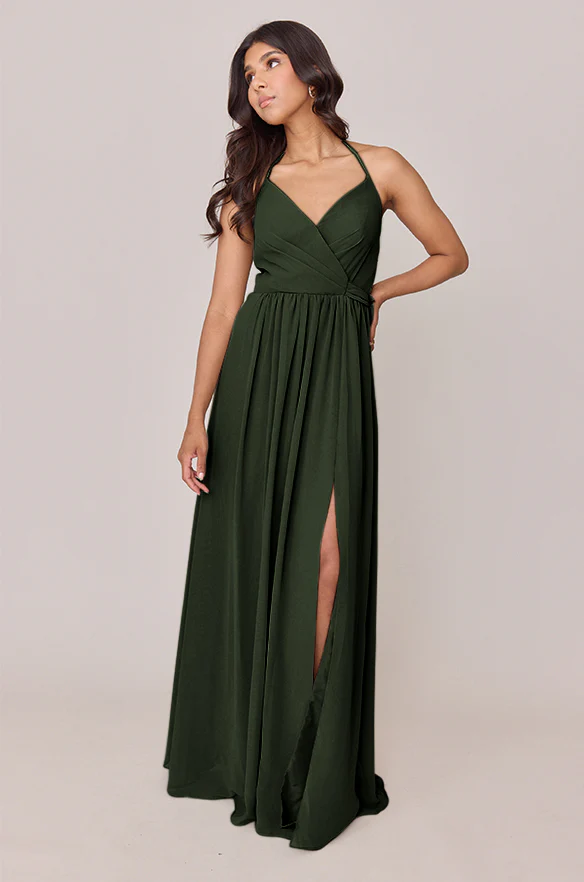Hannah Chiffon Faux Wrap Dress | Made To Order - Image 67