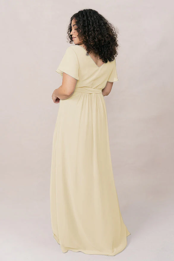 Harper Chiffon Faux Wrap Dress | Made To Order - Image 147
