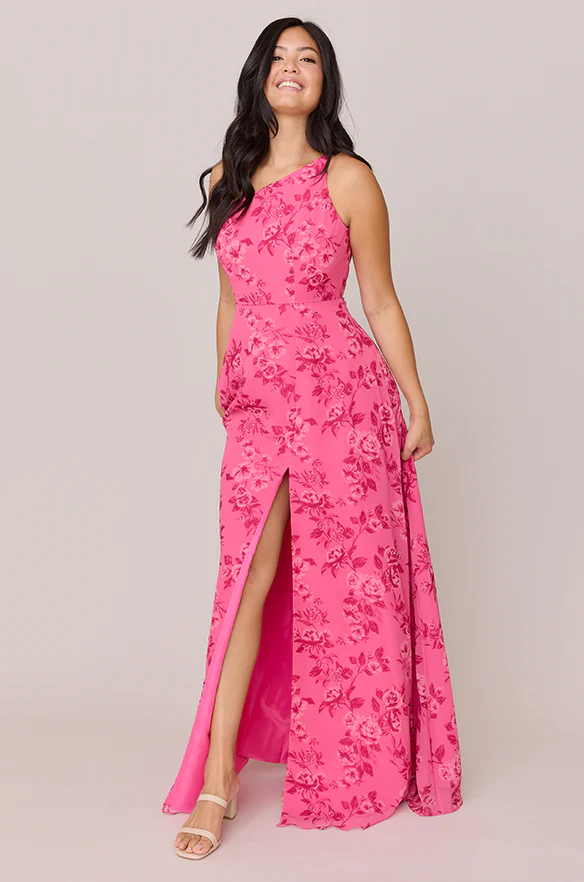 Inez Chiffon Floral Print Dress | Made To Order - Image 11