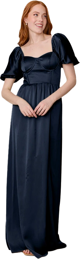 Isabella Satin Dress | Made To Order - Image 144