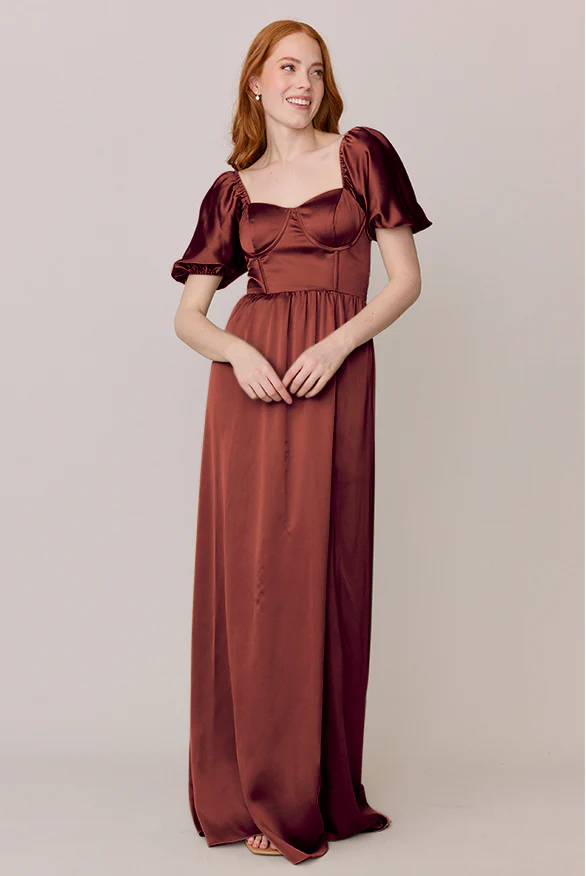 Isabella Satin Dress | Made To Order - Image 20