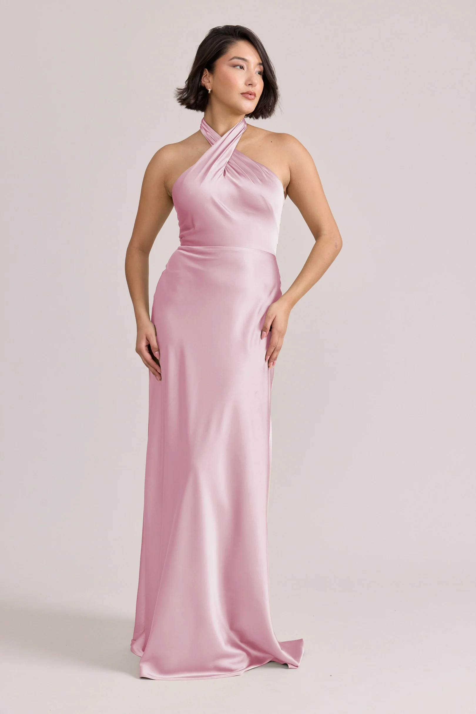 Isla Satin Dress | Ready To Ship | Perfect Pink