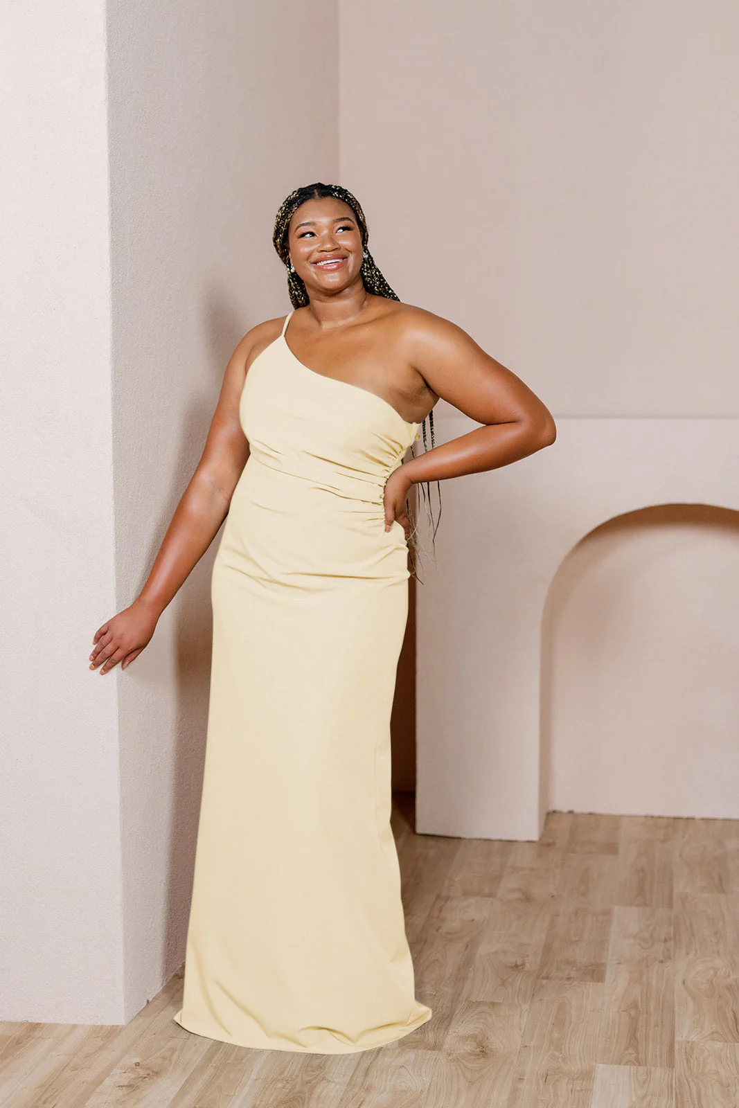Jade Crepe Dress | Made To Order - Image 173