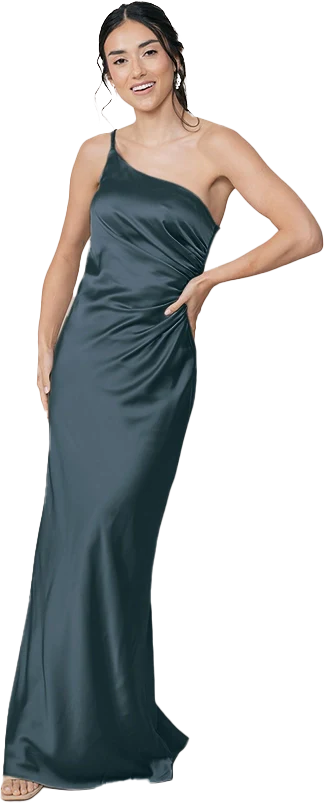 Jade Satin Dress | Made To Order - Image 31