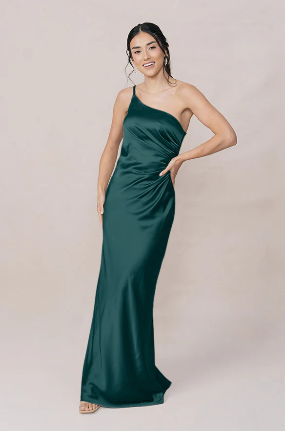 Jade Satin Dress | Made To Order - Image 79