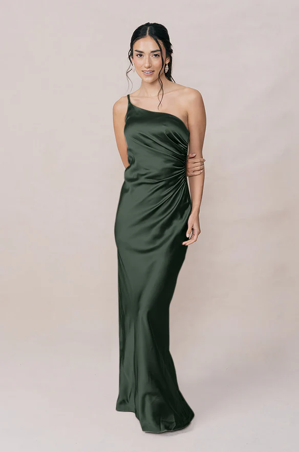 Jade Satin Dress | Made To Order - Image 83