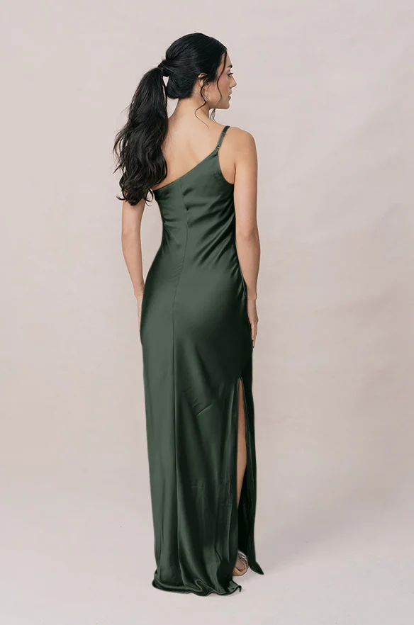 Jade Satin Dress | Made To Order - Image 84