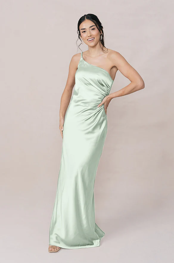 Jade Satin Dress | Made To Order - Image 9