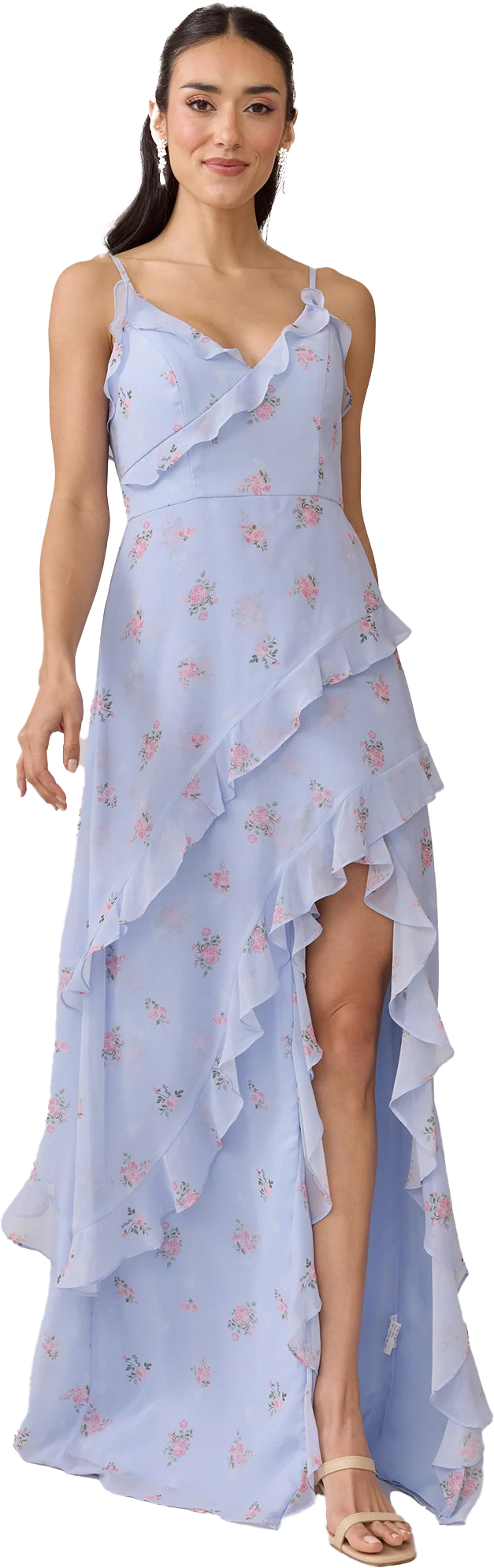 Jules Chiffon Floral Print Dress | Made To Order - Image 13