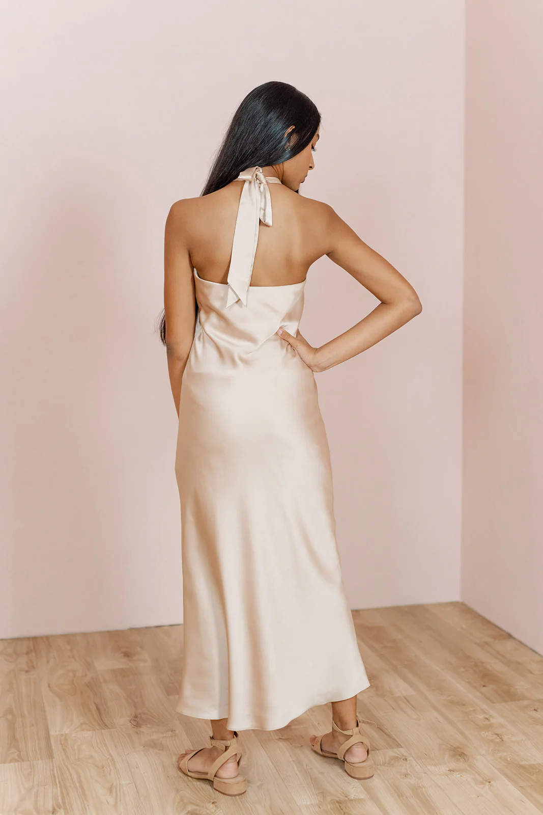Juniors Athena Satin Dress | Made To Order - Image 3