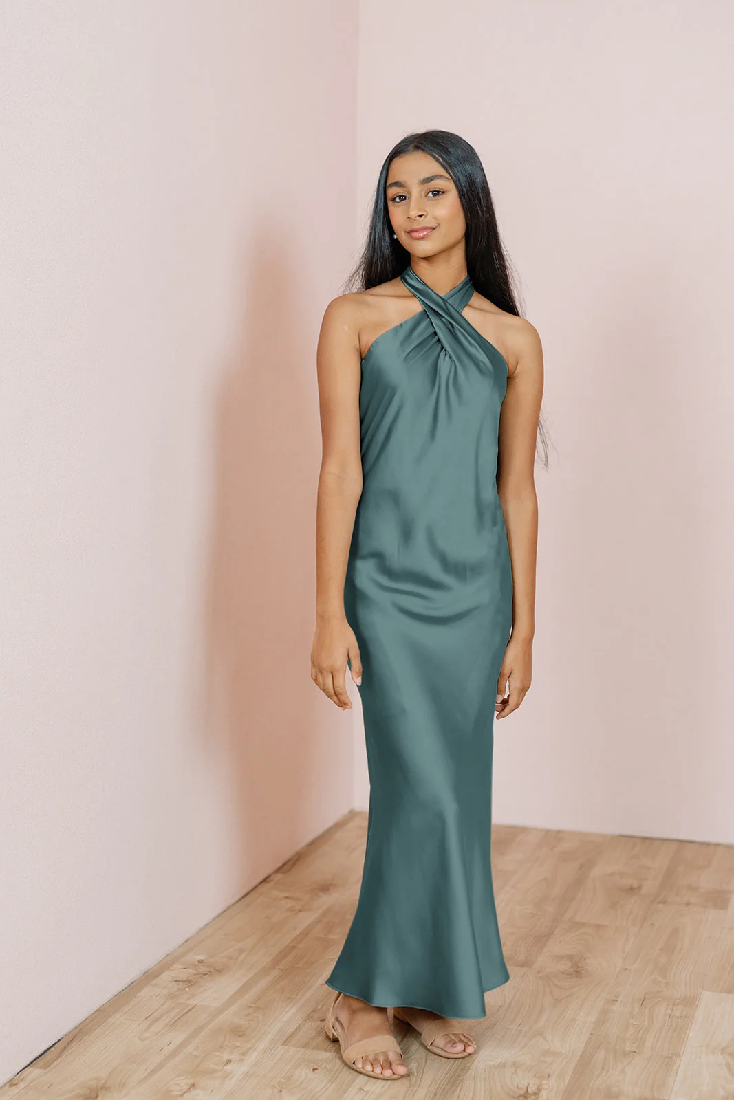 Juniors Athena Satin Dress | Made To Order - Image 37