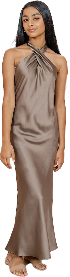 Juniors Athena Satin Dress | Made To Order - Image 90