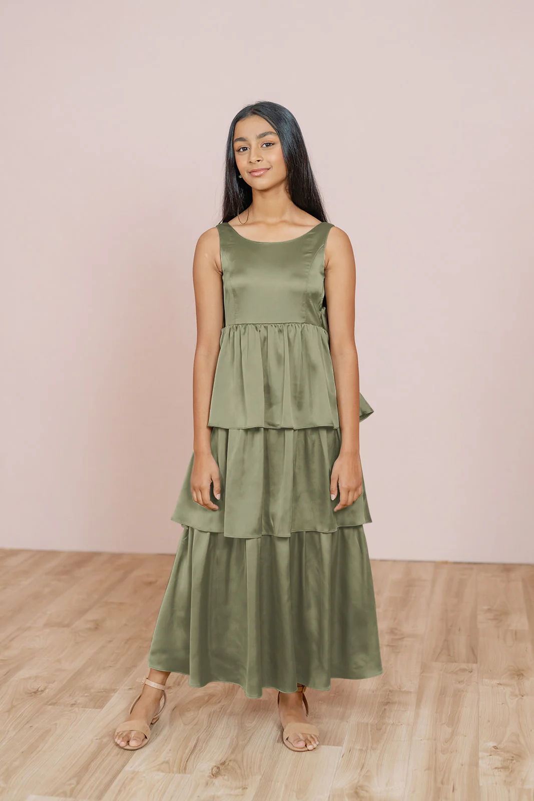 Juniors Georgia Satin Dress | Made To Order - Image 48