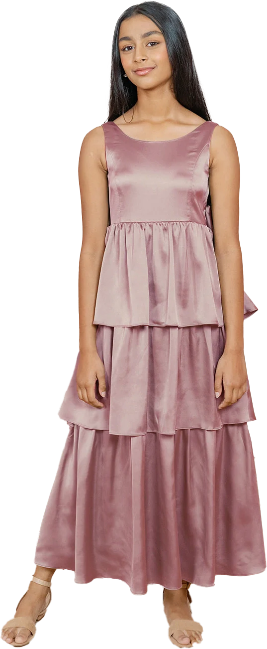 Juniors Georgia Satin Dress | Made To Order - Image 92