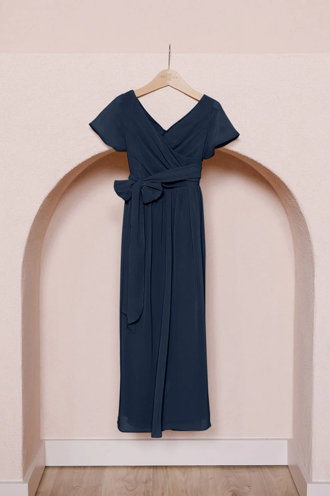 Juniors Harper Chiffon Faux Wrap Dress | Made To Order - Image 24