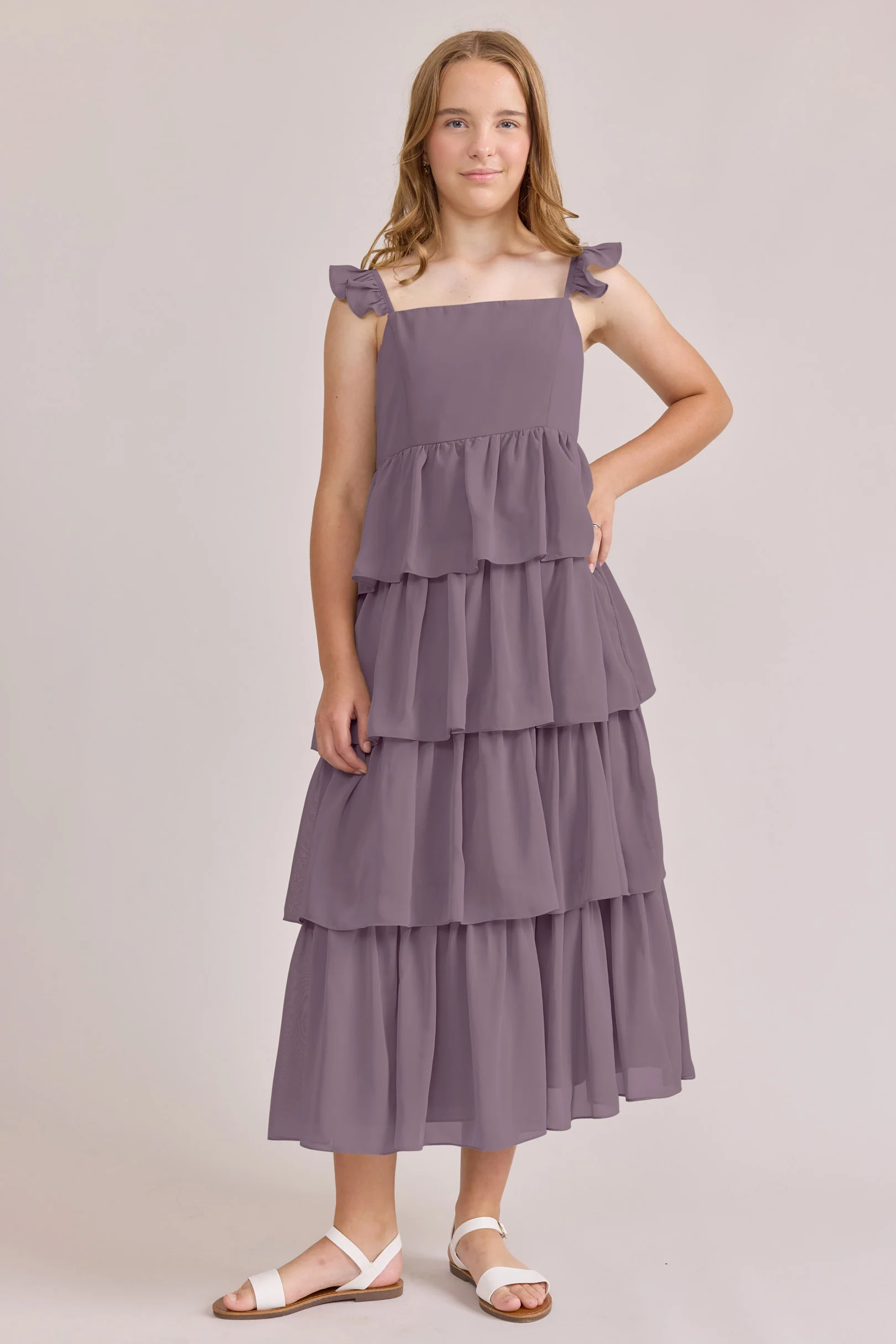 Juniors Poppy Chiffon Dress | Made To Order - Image 6
