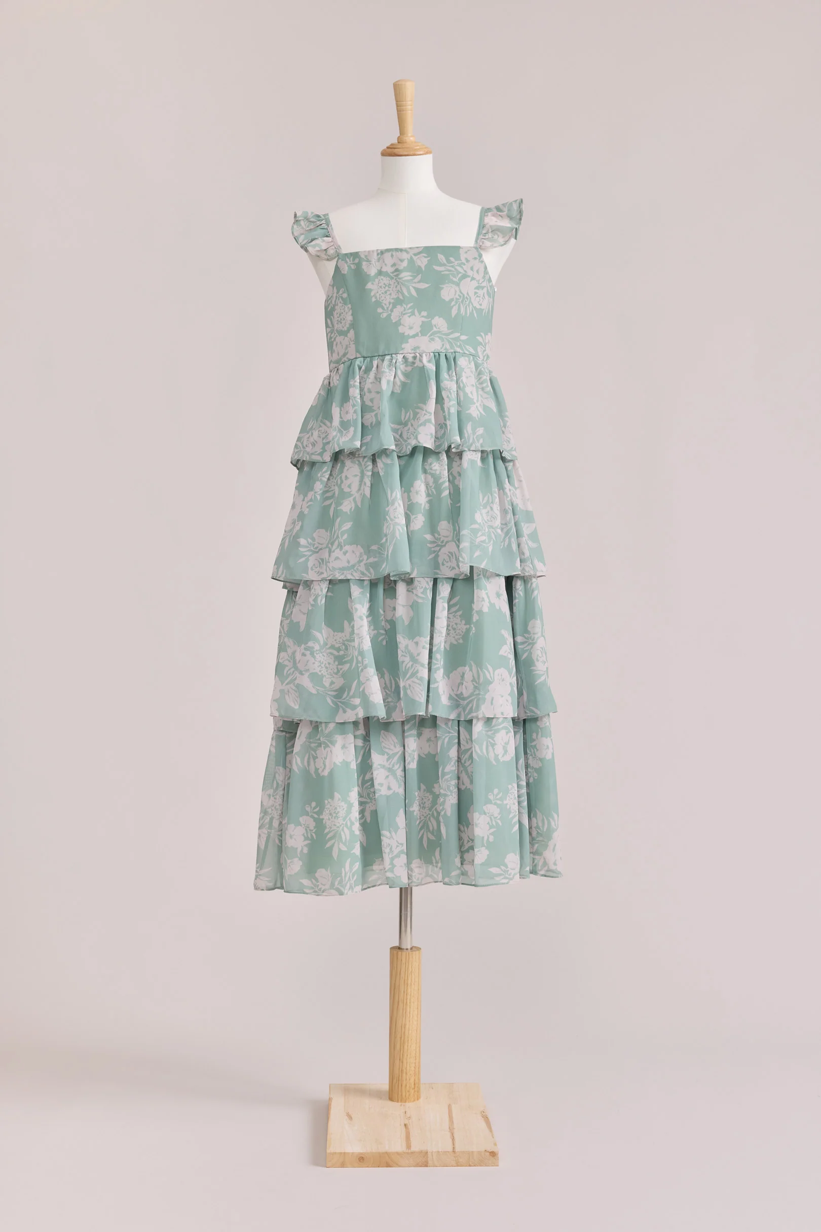 Juniors Poppy Chiffon Floral Print Dress | Made To Order - Image 21