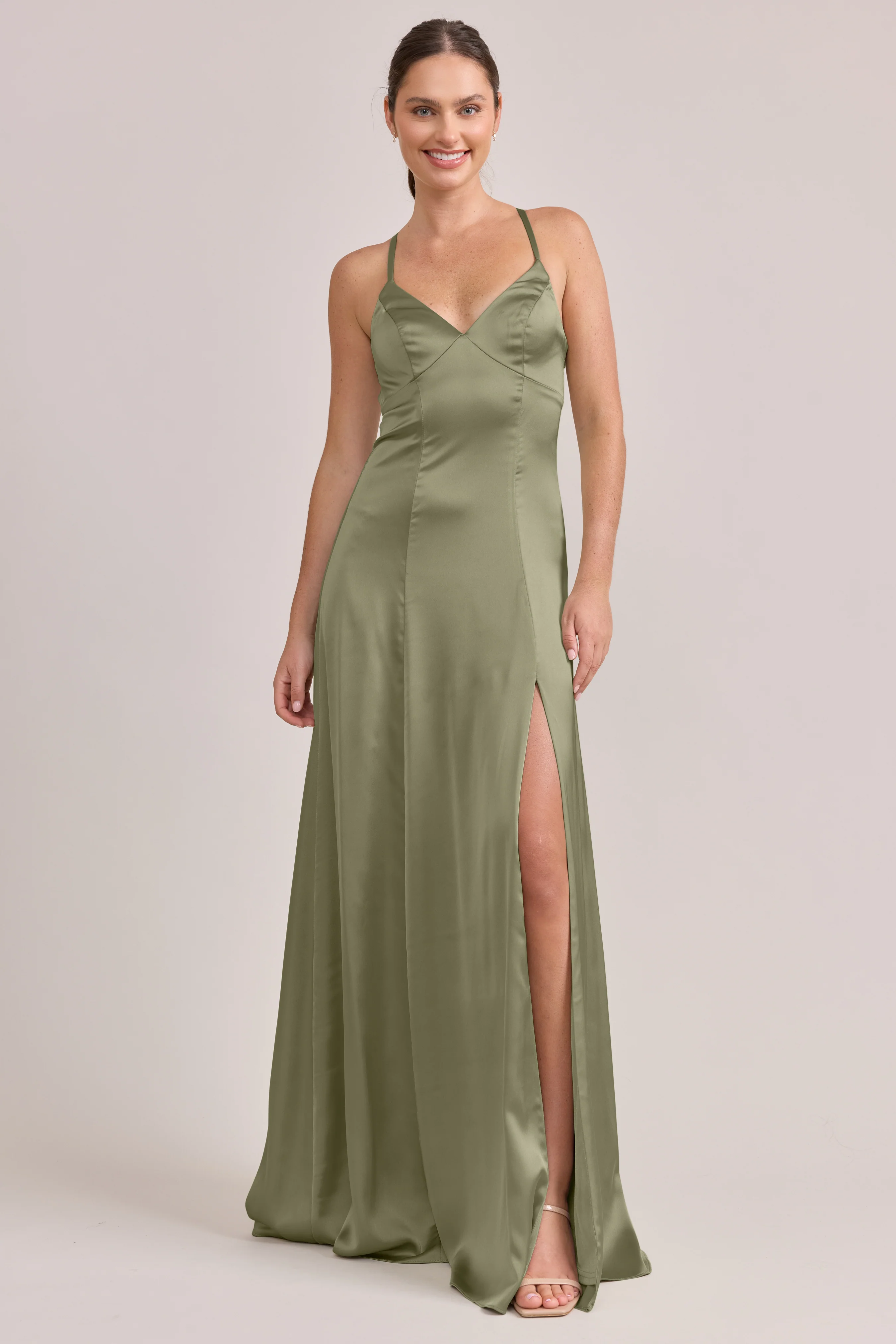 Karsyn Satin Dress | Made To Order - Image 93