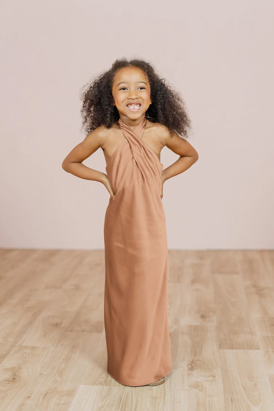 Kids Athena Satin Dress | Made To Order - Image 55